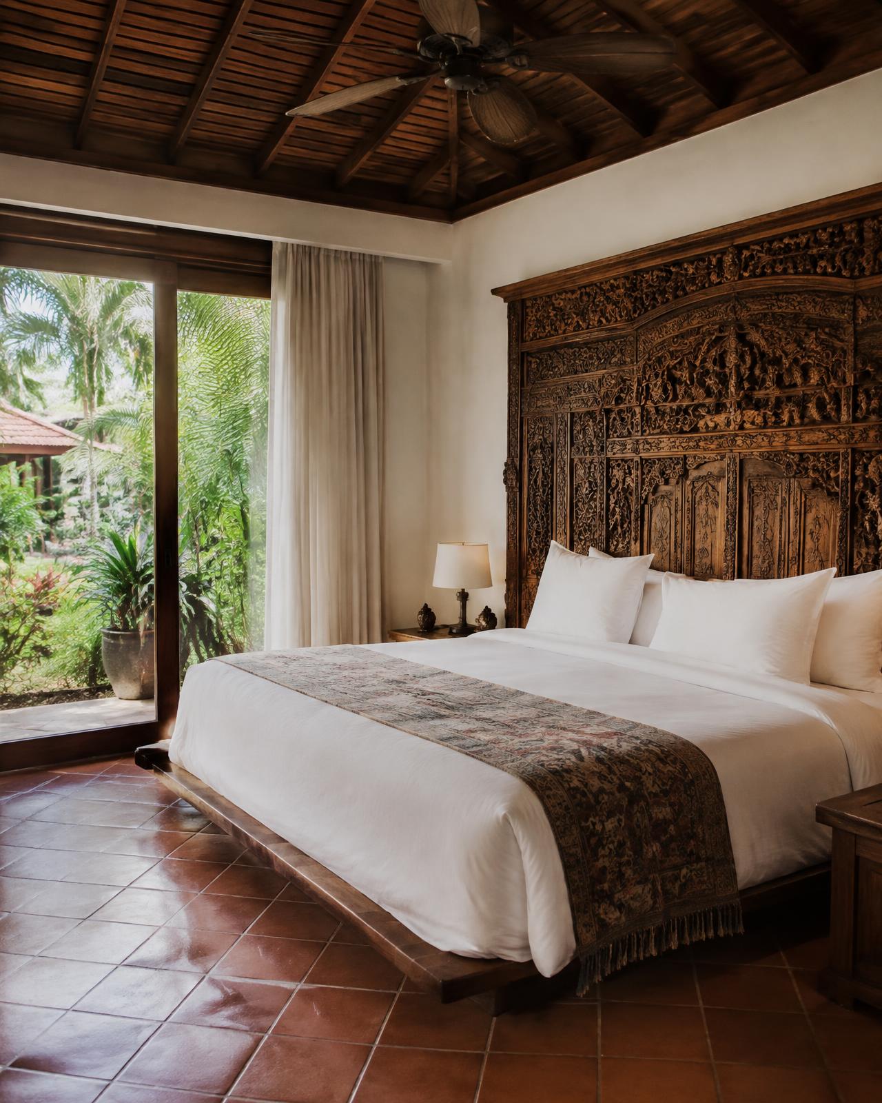 Bedroom with warm natural light