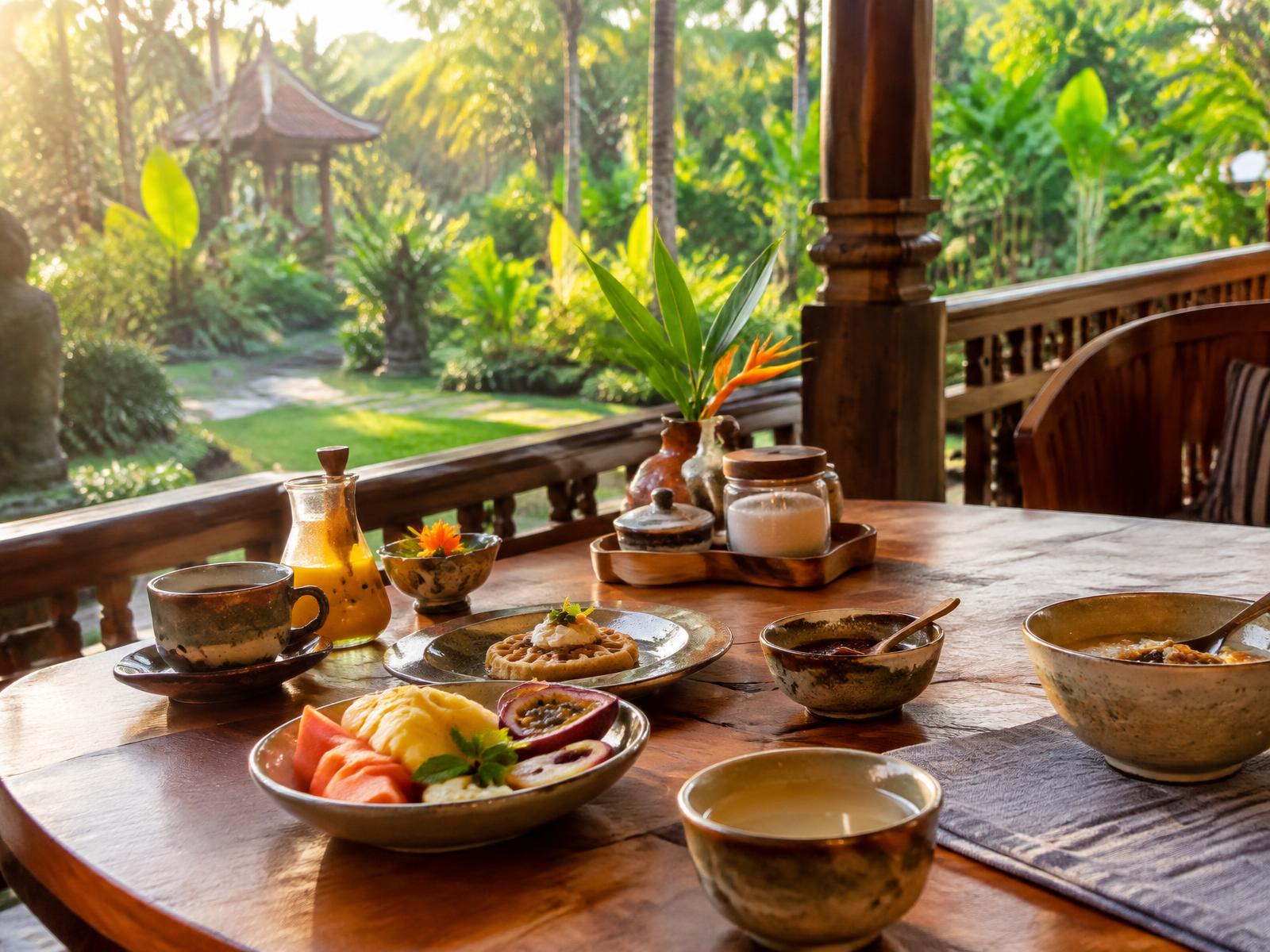 Breakfast on the veranda